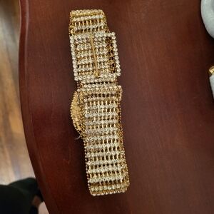 Gold sequin belt
